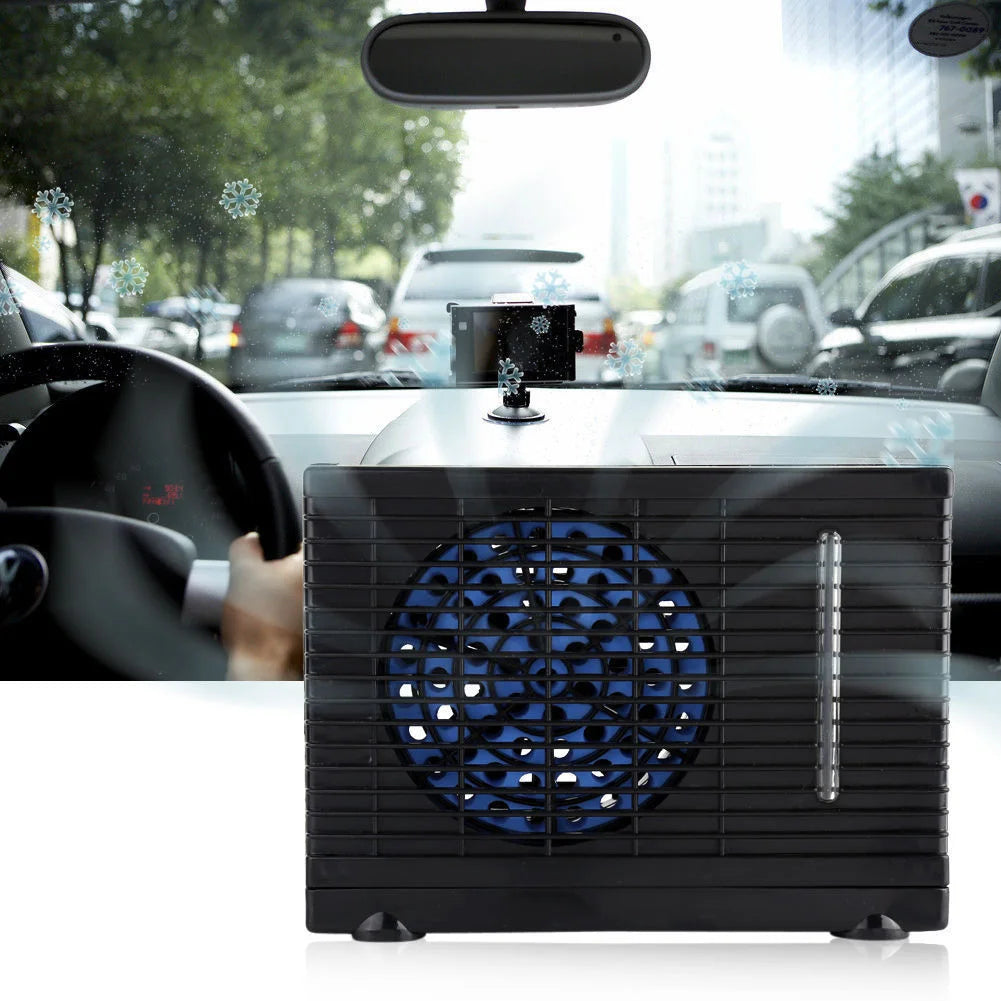12V 3A for Outdoor Scenes Portable Mini Car Air Conditioner Quiet  Low Power Consumption Car Cooling Machine ABS Housing