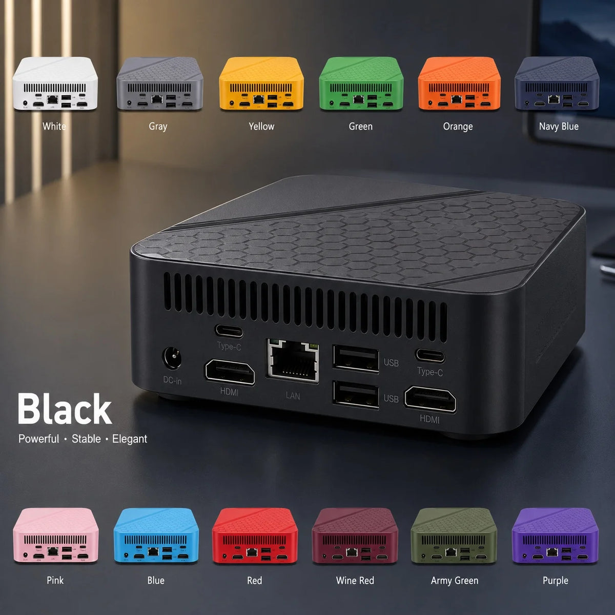 HOT Intel Core i9 10980HK Mini PC Windows 11 UHD Graphics Pocket Computer 16GB RAM minipc WiFi6 1TB 2TB SSD Desktop Gaming