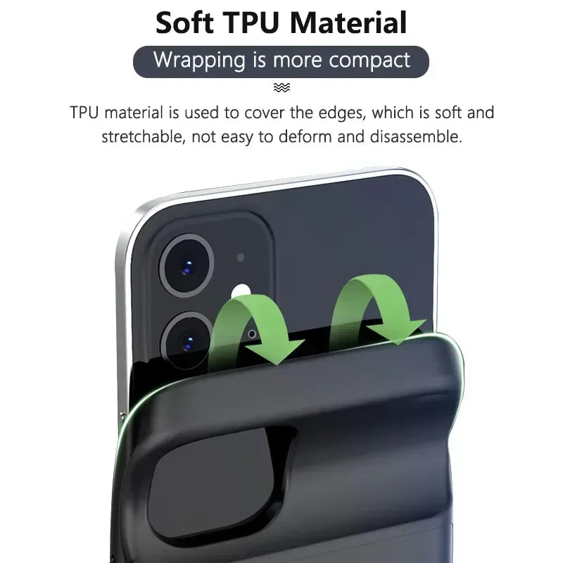 10000Mah  Battery Charger Case For iphone 14 Plus 15 Pro 12 Pro Max 11 Pro X XS XR XS Max 6 6S 7 8 Plus Battery Case Pow