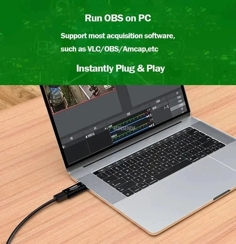 4K HDMI Video Capture Card MS2130 Real USB 3.0 1080P 60FPS Game Screen Record Capture Device for Streaming Video Conference Live