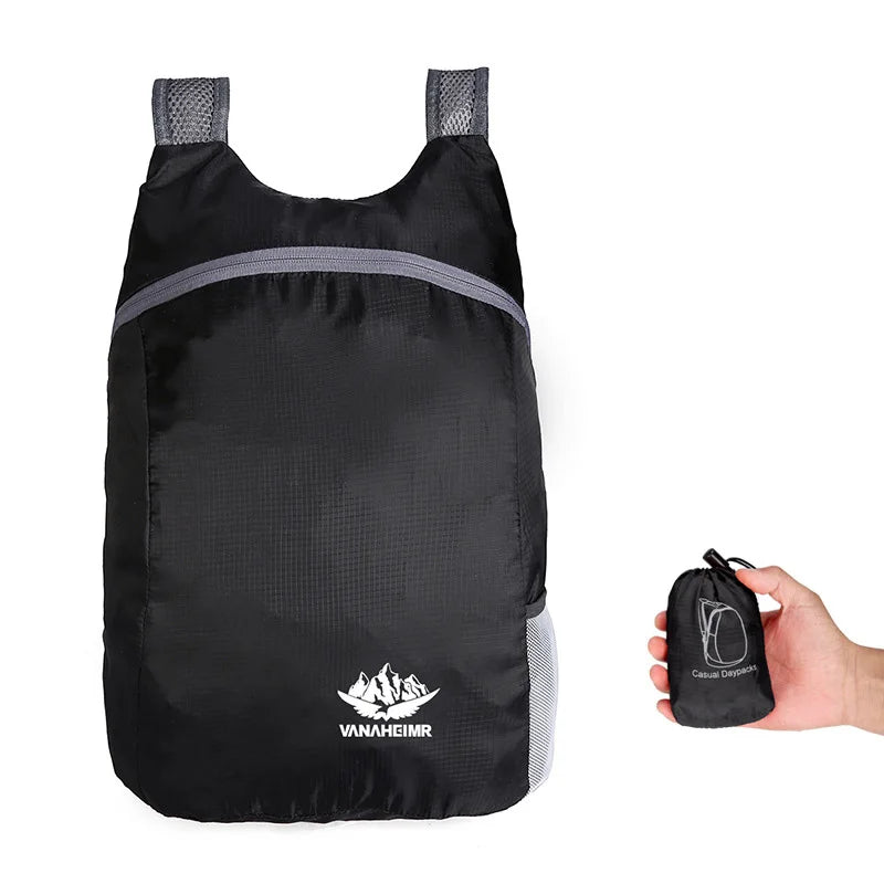 Outdoor Folding Backpack Waterproof Ultra Lightweight Portable Travel Bag Folding Handy Bag Lightweight Travel Men Women Daypack