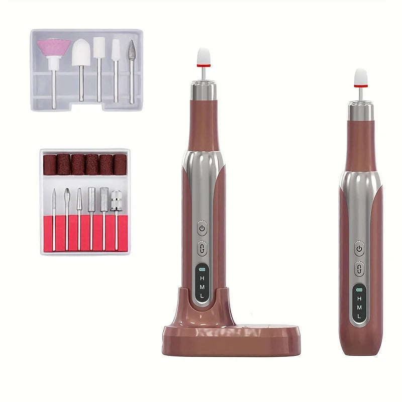 Portable Electric Nail Drill Machine, New Nail Polishing Machine For Shaping, Buffing, Removing Gel Nails, Multifunctional Manic
