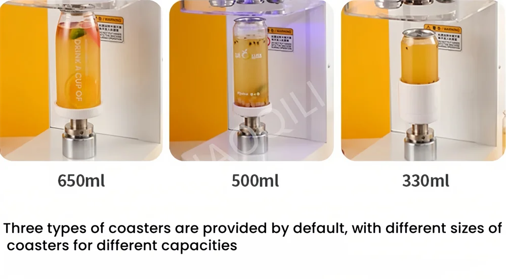 Fully Automatic Can Sealing Machine Commercial Plastic Can Capping  Aluminum Cap Milk Tea Shop Cup  Sealing Machine