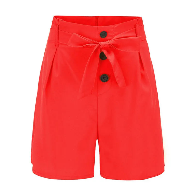 2026 Fashionable slim fit sexy high waisted belt shorts