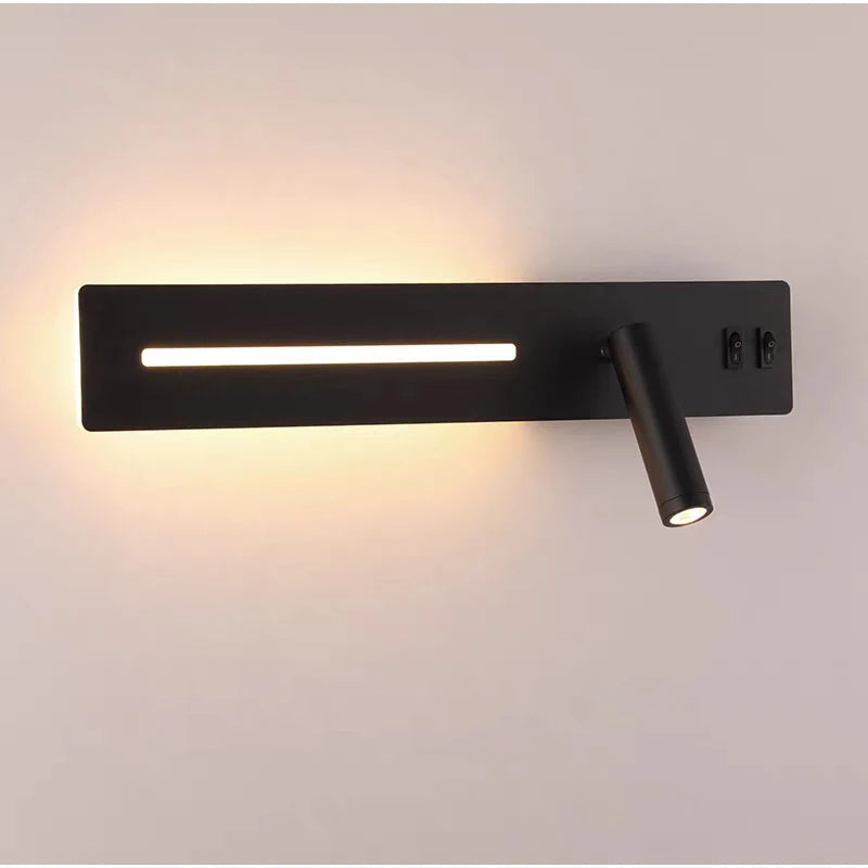 LED Wall Light Interior  Mobile Phone Charging USB Wall Lamps With Switch Bedroom Bedside Reading Lights Decoration Living Room