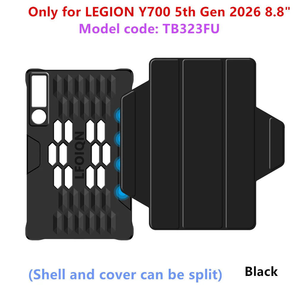 For Lenovo Legion Y700 2026 Case TB323FU Smart Cover Funda for LEGION Y700 5th 4th 3rd 2nd Generation 8.8'' Tablet Magnetic Case