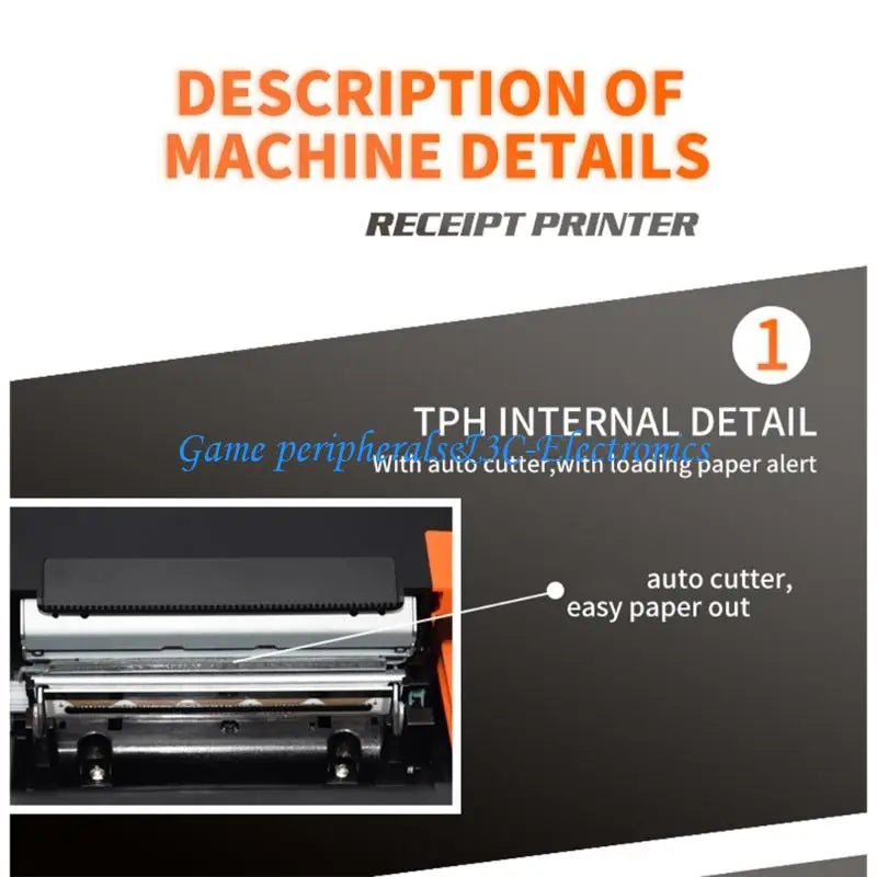 L9BA Fast Speed 300mm/s Thermals POS Receipt Printer With Auto Cutter USB Ethernet Interfaces For Restaurants Retail Stores