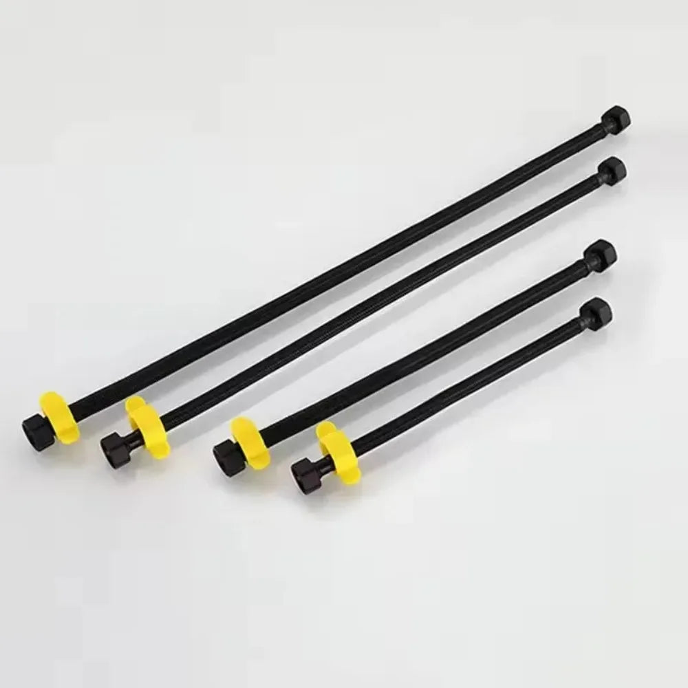 Black Pipe Water Supply Hose Faucet Water Heater Water Pipe Heater Pipe Toilet Connection Water Inlet Pipe 30-80cm Fittings