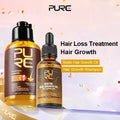 PURC Ginger Shampoo and Biotin Hair Growth Oil Set Fast Hair Growth Loss Treatment Hair Regrowth for Men Women Hair Care