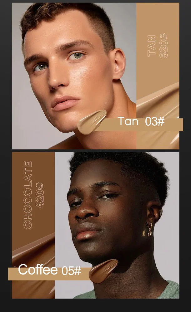 Men’s BB Cream – Full Coverage, Waterproof,Long-Lasting, Natural Matte Finish,Certified, Skin-Friendly, Quick Base for All Looks
