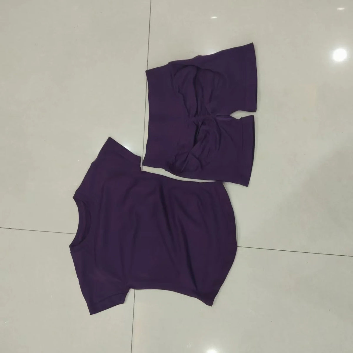 2PcS Sports Sets Short Sleeve Seamless Yoga Top Fitness Set Women Workout Running Sports Shorts Gym Suit Customizable Label Df