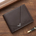 Vintage PU Leather Mens Wallets Solid Sample Style Zipper&Hasp Purse Card Holders Famous Brand High Quality Male Wallet