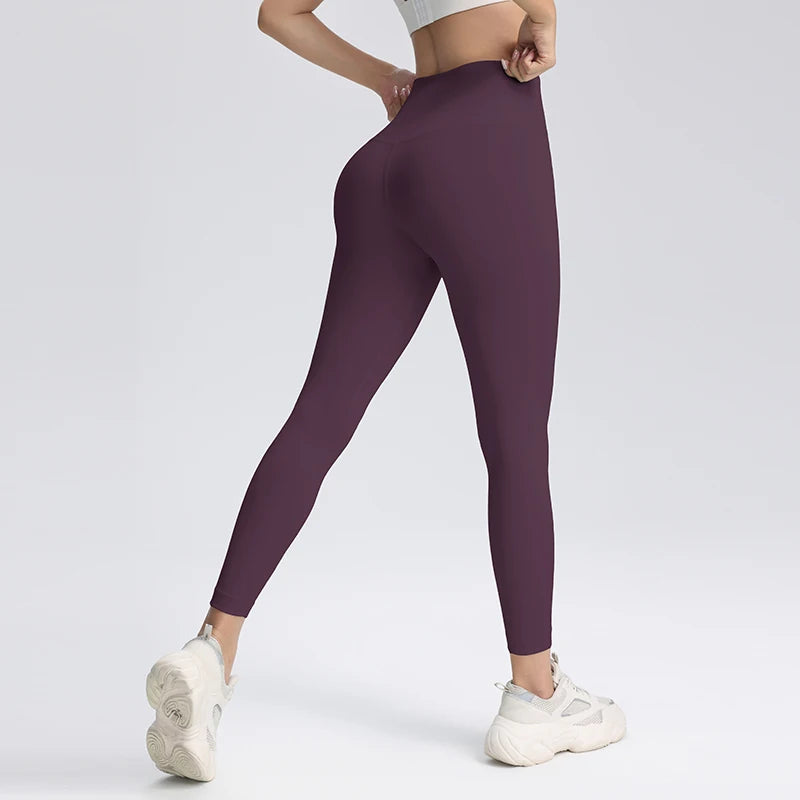 High Waisted Compression Leggings Hip Lifting Yoga Pants Women's Sports and Fitness Tight Cropped Pants