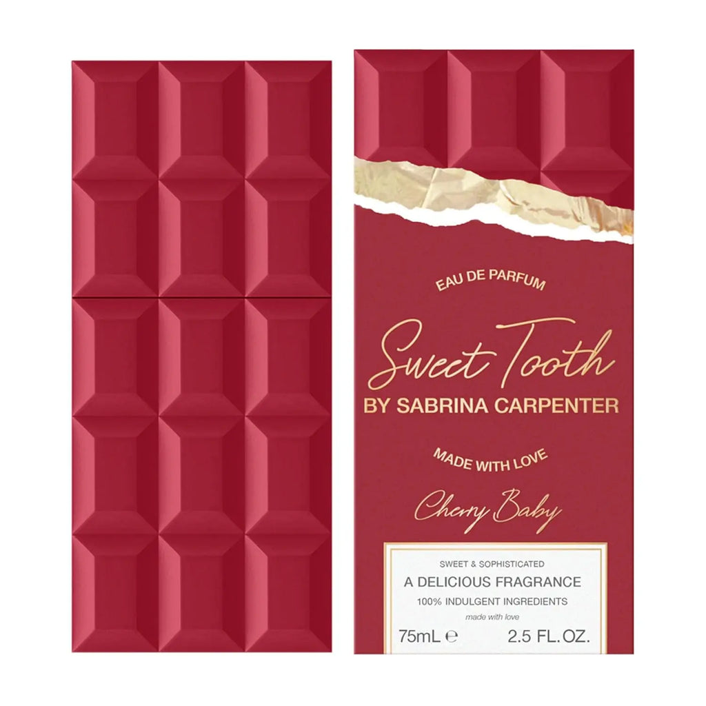 Sabrina Carpenter Sweet Tooth Cherry Baby Women's Eau De Parfum Spray 2.5 Ounce 75ml Long-lasting Sweet Fragrance