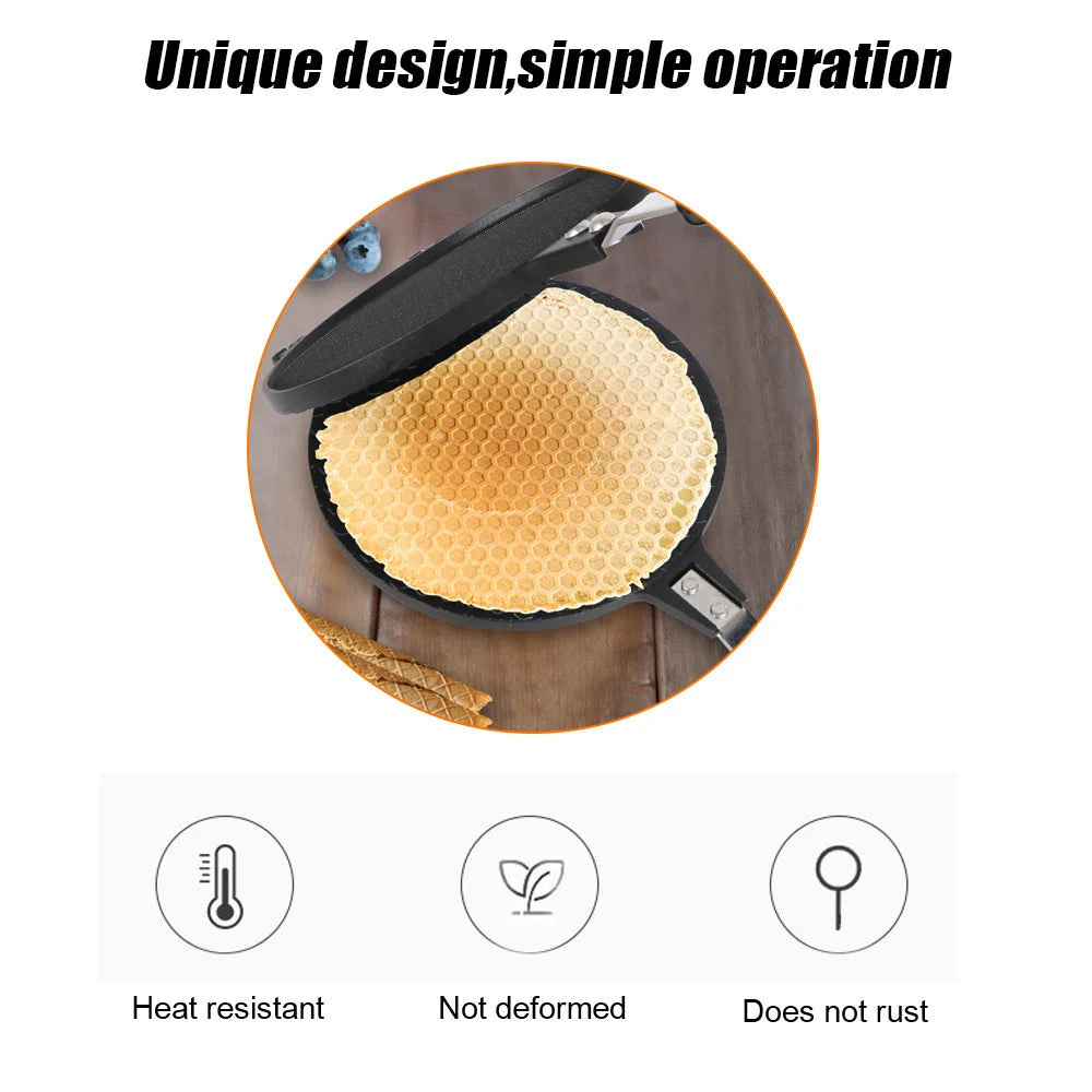 Egg Roll Baking Pan Ice Cream Cone Maker Bakeware Non-Stick Omelet Mold Waffles for The Baking Pan Cake
