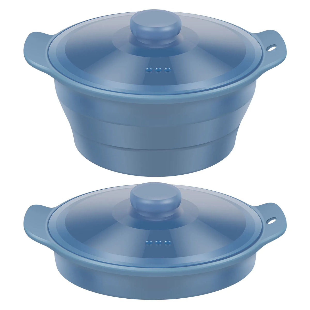 1250ML/42Oz Silicone Microwave Steamer Collapsible Food Steamer with Lids Microwaves Steamers Cookware for Kitchen Accessories