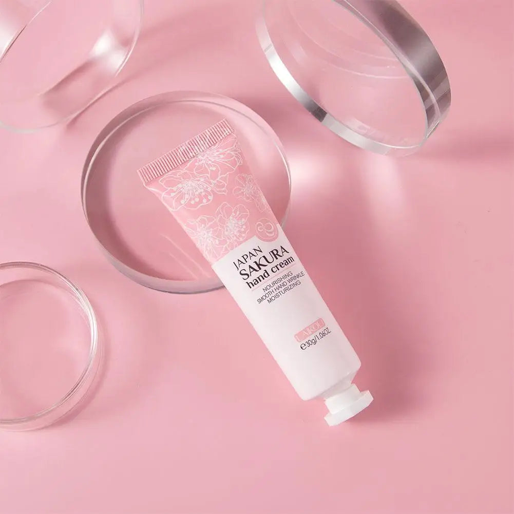 Sakura Hand Cream Whitening Wrinkle Removal Anti-crack Moisturizing Skin Care Cracked Repair Products Repair Hand Gream