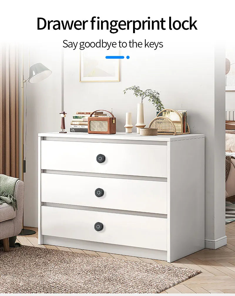 Smart Biometric Fingerprint Home File Drawer Cabinet Lock Keyless Invisible Furniture Wardrobe Electronic Locks Emergency Charge