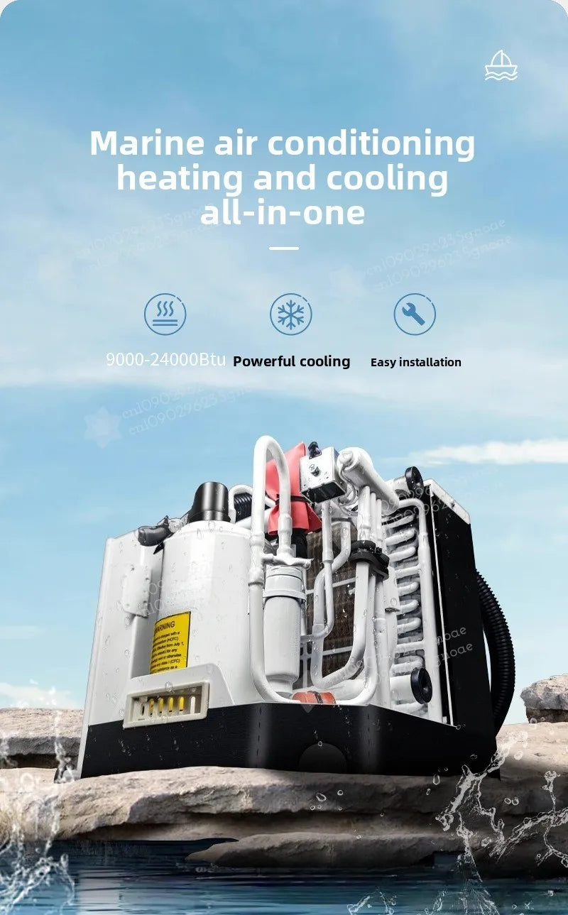 Self-contained Marine Air Conditioner for Boat  Water Cooled Chiller Vessel Yacht Air Conditioning