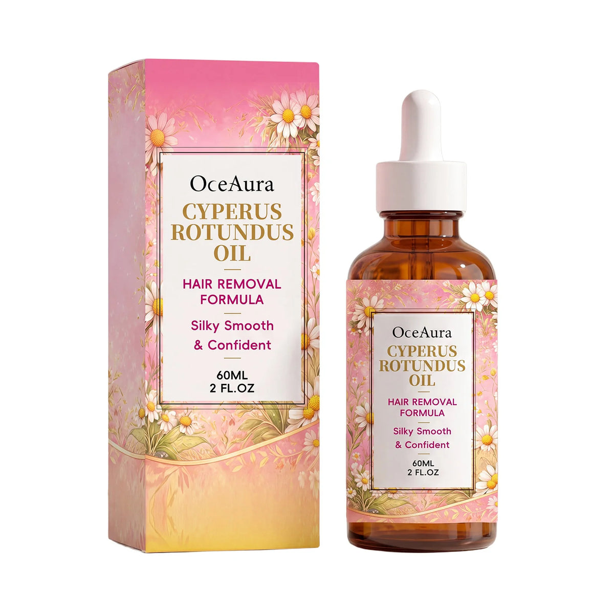 Cyperus Oil Hair Removal Essential Oil - Soothes Skin, Relieves Irritation After Hair Removal, and Brightens Skin Tone