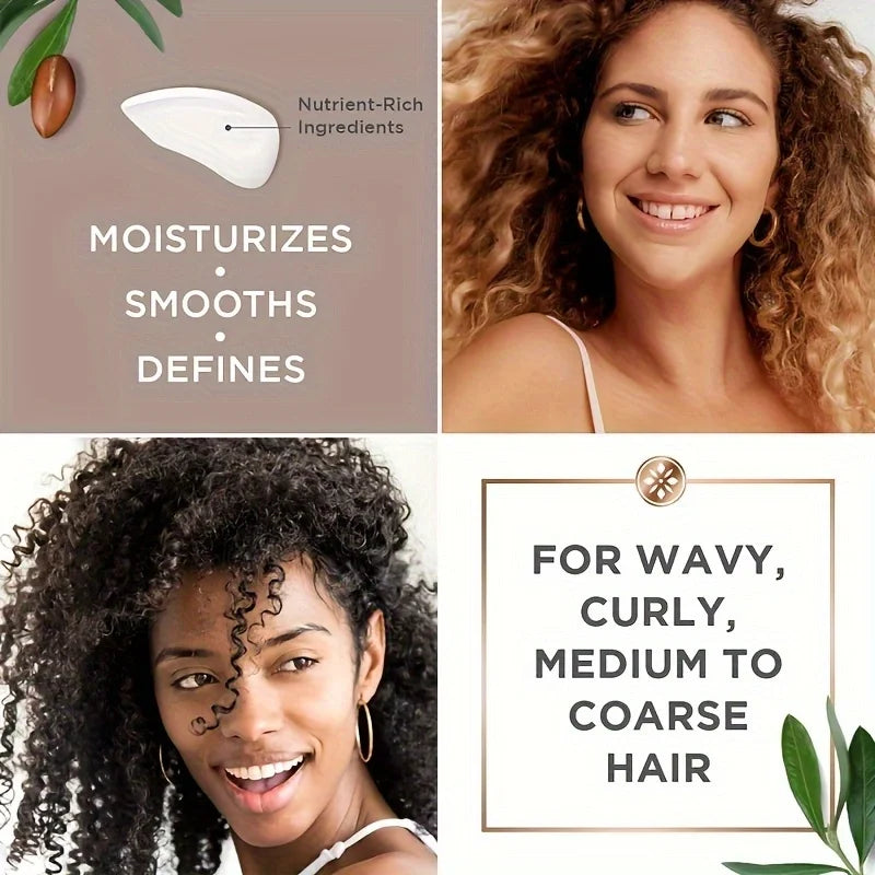 2 Pack GZE CURL DEFINING CREAM for Long Lasting Frizz Free Curls – Sulfate & Paraben Free Coconut Curling Cream