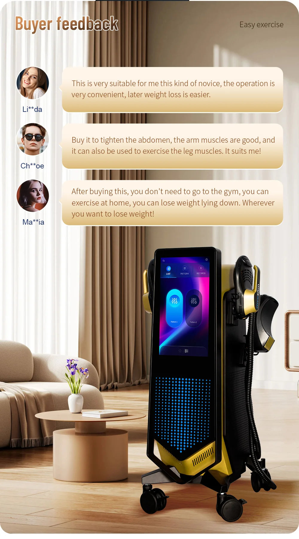 MYOslim Neo EMS RF Body Sculpting Machine 8500W 200HZ Muscle Stimulator Shaping Fitness Beauty Device