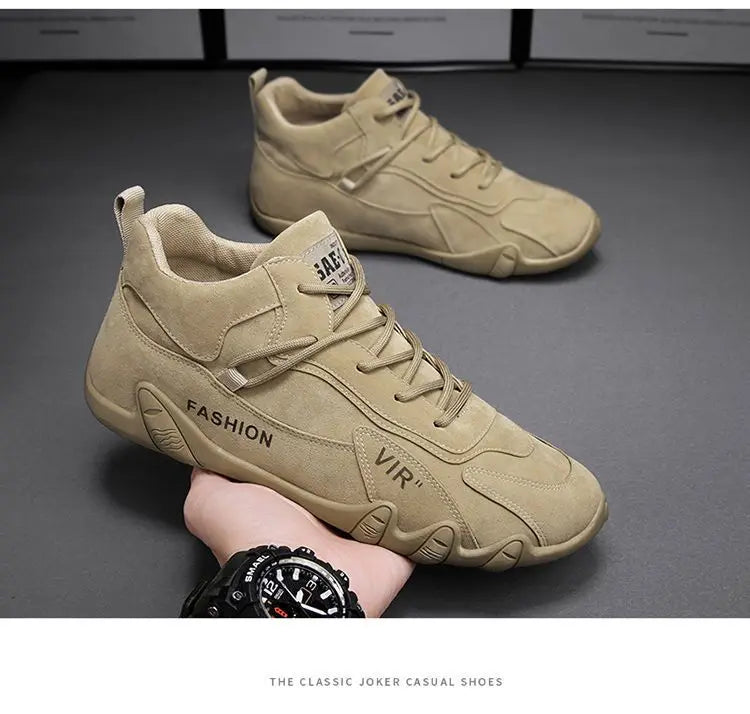 Ankle Boots for Men Casual Plush Warm Snow Boots Winter Sneaker Non Slip Work Shoes Men Motorcycle Short Boots Zapatillas Hombre