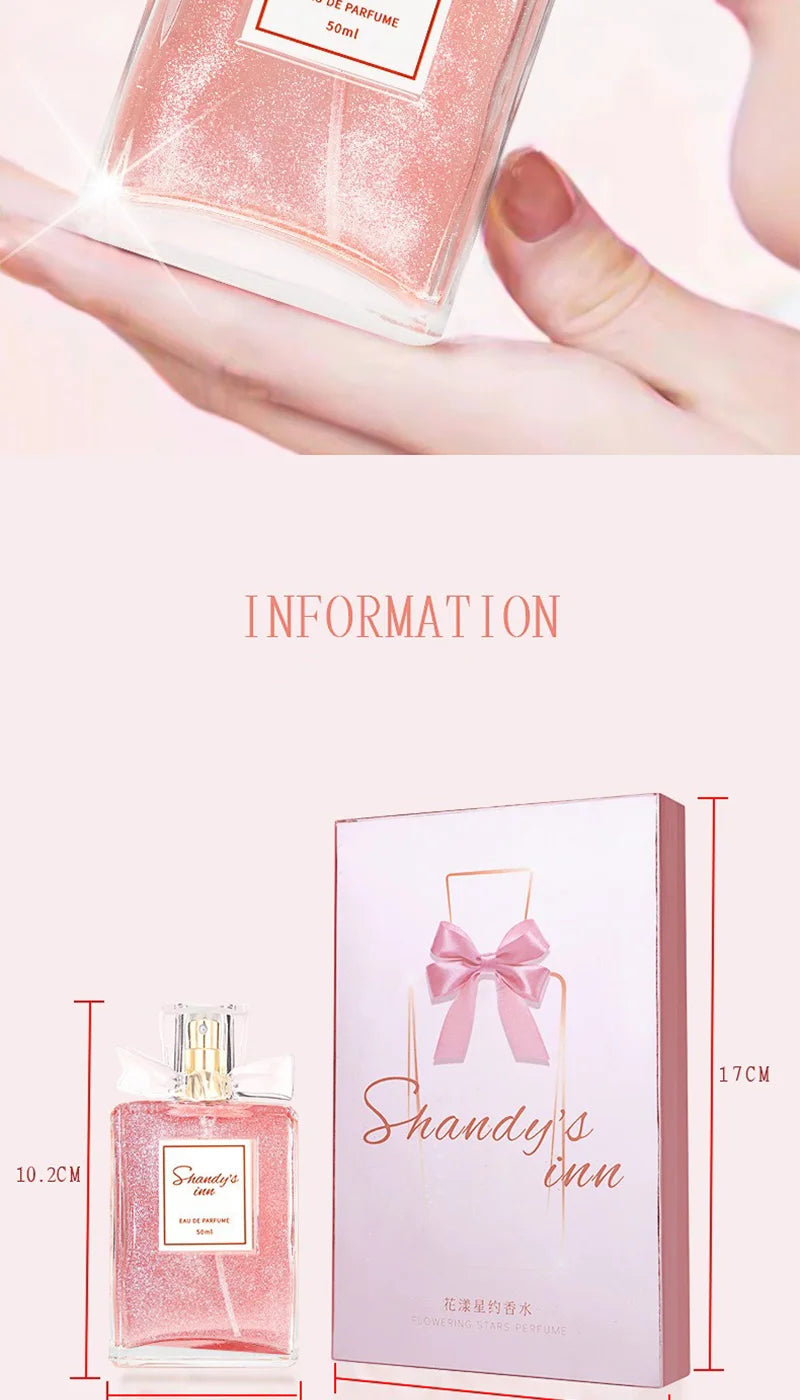 Rose Women Perfume Long Lasting Fresh Eau De Parfum 50ml Elegant Floral Daily Wear Original Brand Fragrance Spray For Her
