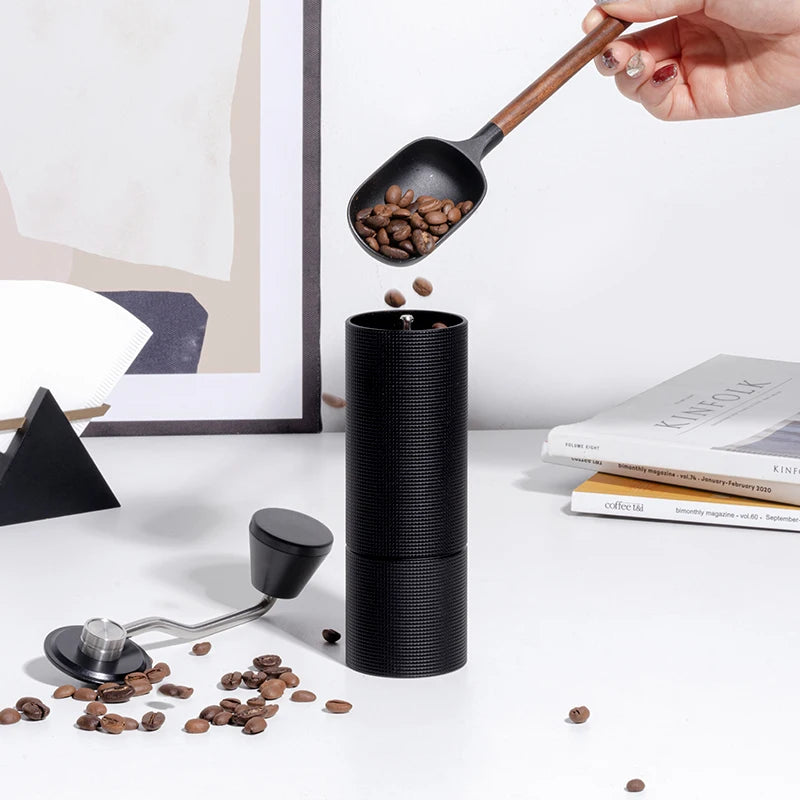 TIMEMORESTORE Chestnut C3 Manual Coffee Grinder S2C Burr High Quality Portable Hand Grinder With Double Bearing Positioning