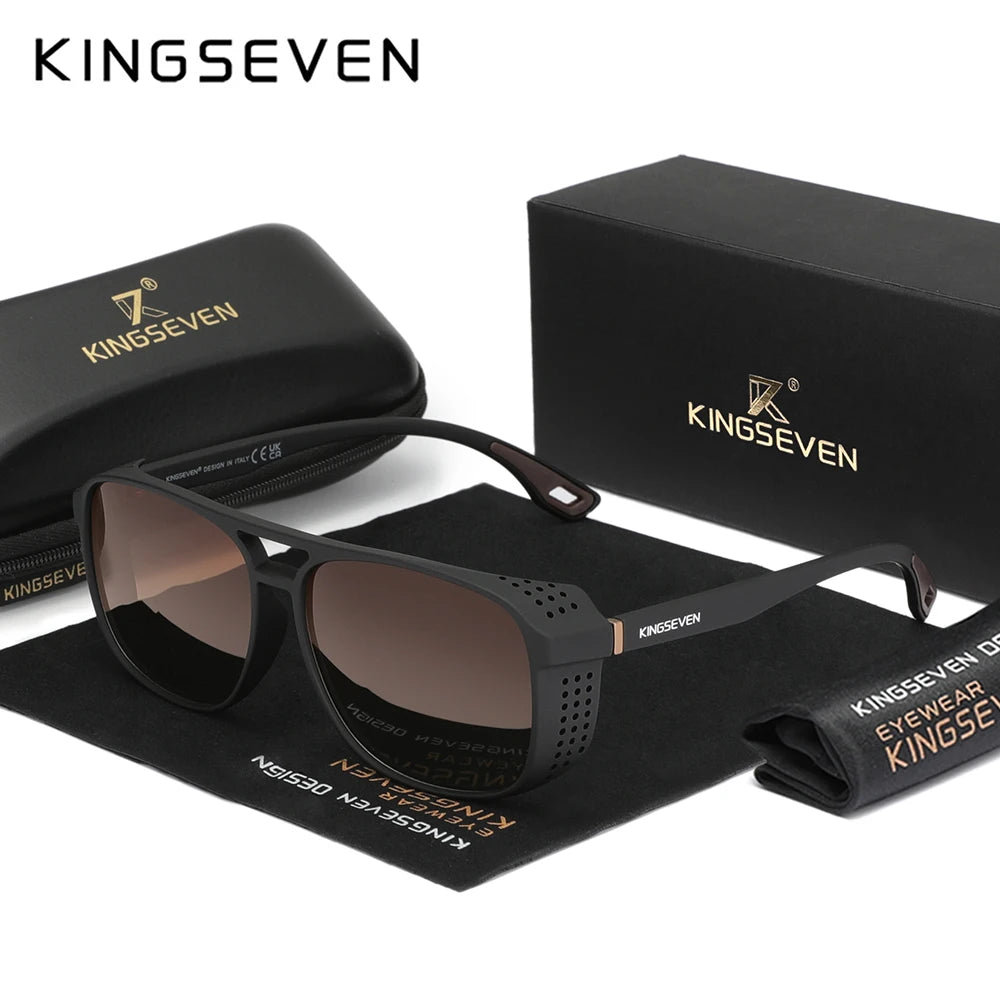 KINGSEVEN Brand 2025 New Sunglasses Retro UV400 Polarized Women Men Glasses Fashion TR90 Outdoor Eyewear