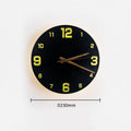 Modern Creative Clock Living Room Wabi Sabi Wall Lamp Nordic Simple Yellow Travertine Restaurant Corridor Circular Sconce Light