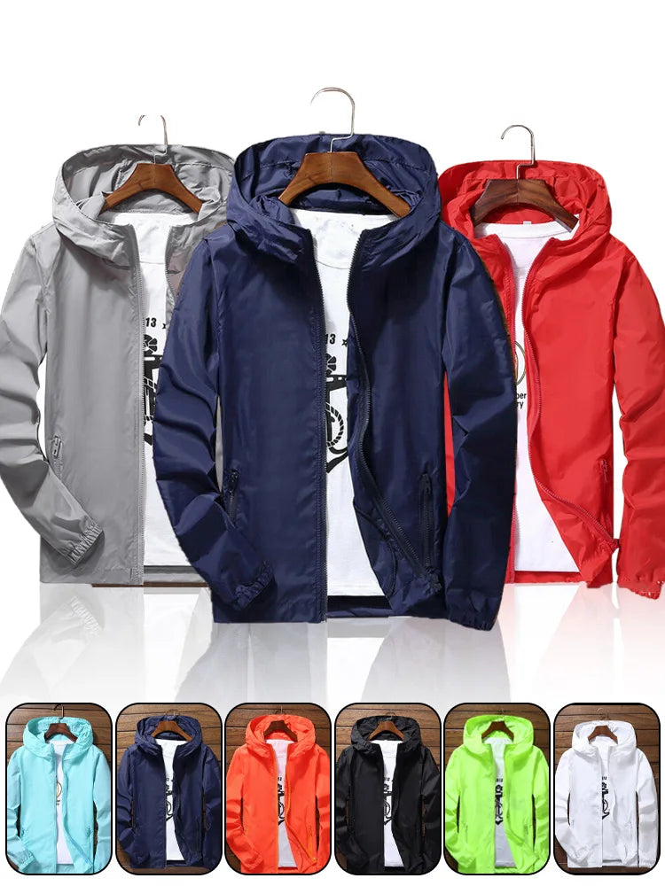 Self running, sun protection, waterproof, UV resistant jacket, men's and women's ultra light jacket, windproof jacket