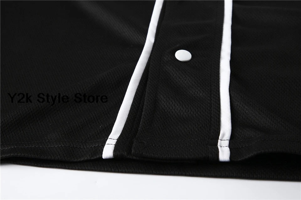 Baseball suit customization Baseball Jersey Harajuku Thin button Baseball Uniform Men/Women Baseball Jersey