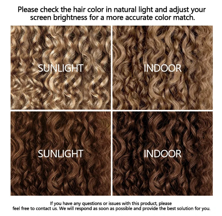 Highlight Honey Blonde Kinky Curly Human Hair Extensions For Braiding Knotless Pre-Separated Feather Crochet Human Hair Bundles