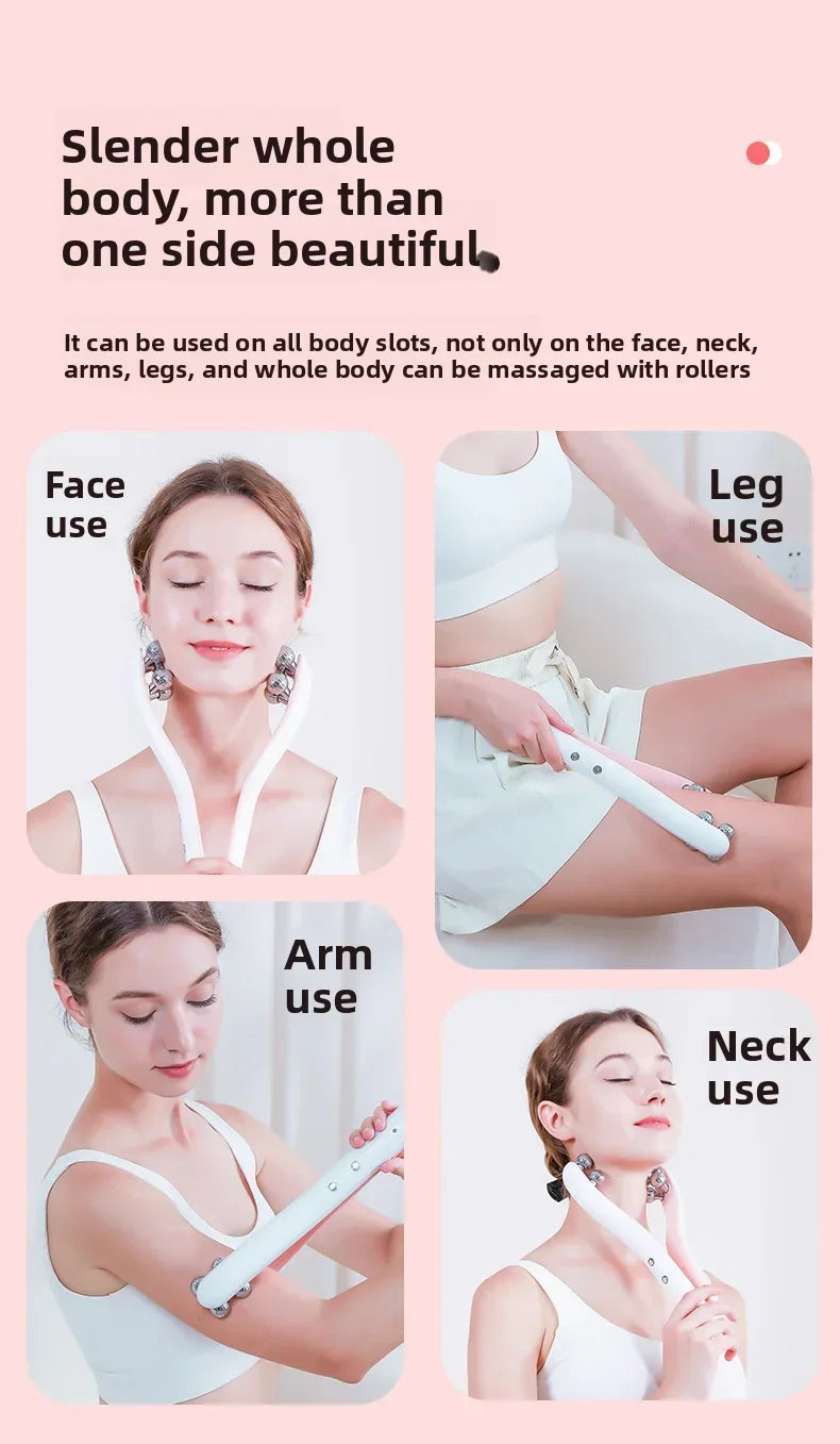 Roller Face-Slimming Artifact V-Face Beauty Facial Massager For Firming And Lifting The Face