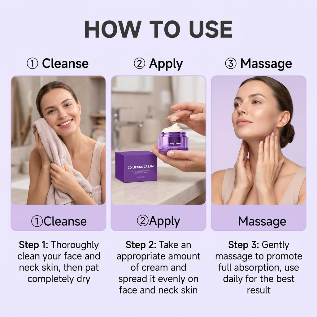 3D Lifting Night Cream Korean Probiotic Anti-Aging Moisturizer For Face Neck Reduce Wrinkles Hydrating Daily Facial Care Cream