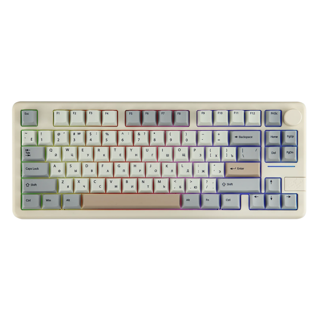 RU Layout EPOMAKER Galaxy 70 75% Russian Version Layout Gasket Wired/BT/2.4G Wireless Aluminum Mechanical Keyboard 4000mAh