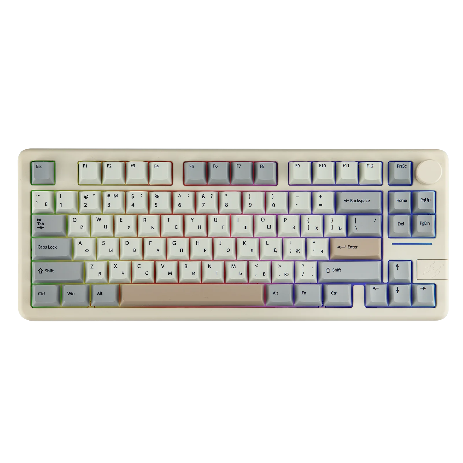 RU Layout EPOMAKER Galaxy 70 75% Russian Version Layout Gasket Wired/BT/2.4G Wireless Aluminum Mechanical Keyboard 4000mAh