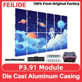 Outdoor P3.91 Full Color LED Display Screen Waterproof SMD LED Video Wall HD RGB Illuminated Sign Advertising Screen 50*100cm