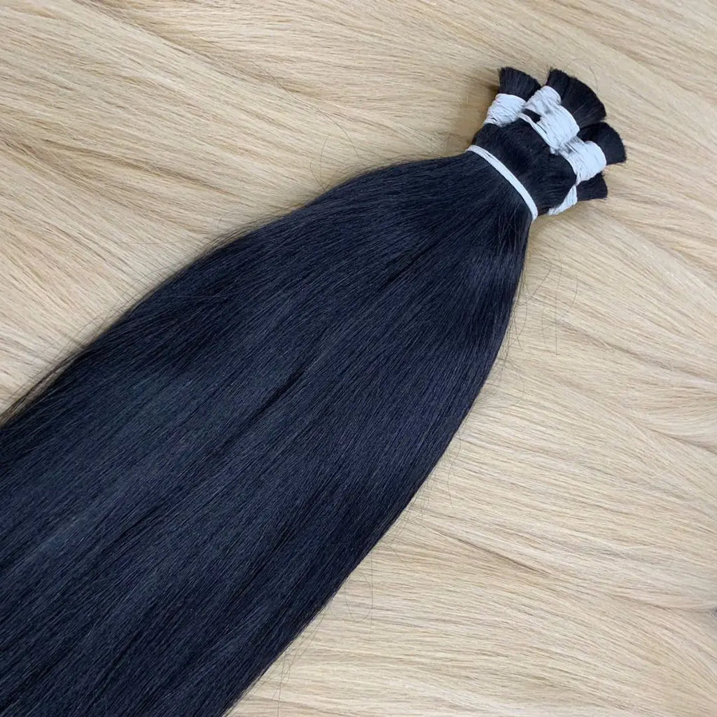 Human Hair Extensions Remy Bulk Blonde Single Drawn Wholesale Vietnamese Original 2026 NiceHairVietNam 100g