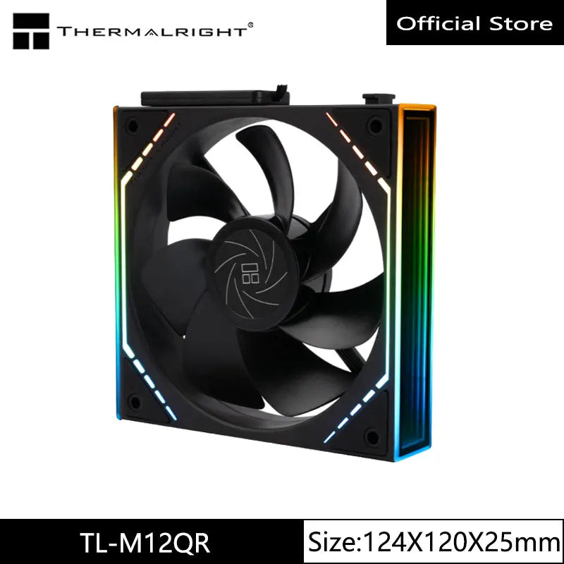Thermalright TL-M12Q  Computer case cooling fan, wireless splicing/infinity frame/high performance fan