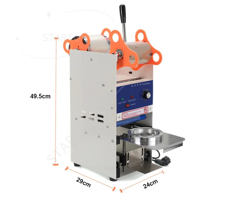 Cheap Price 69mm Wholesale Electric Cup Sealer Small Size Plustic Water Milk Tea Jam Manual Cup Sealing Machine