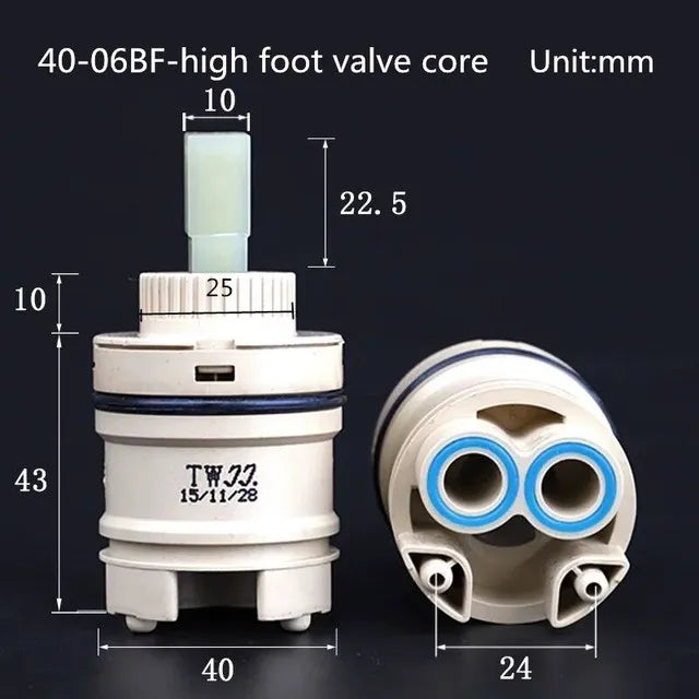 25mm/35mm/40mm Moen Replacement Ceramic Spool Water Mixer Tap Faucet Cartridge Kitchen Bathroom Faucet Replace Part