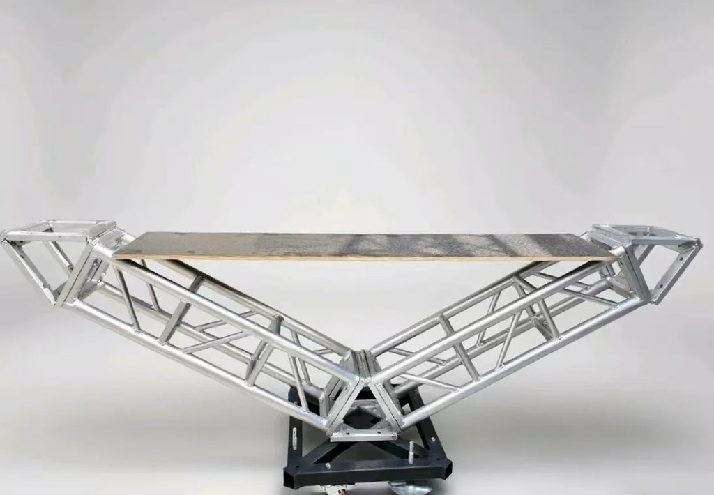 Removable aluminum alloy outdoor performance triangular square booth