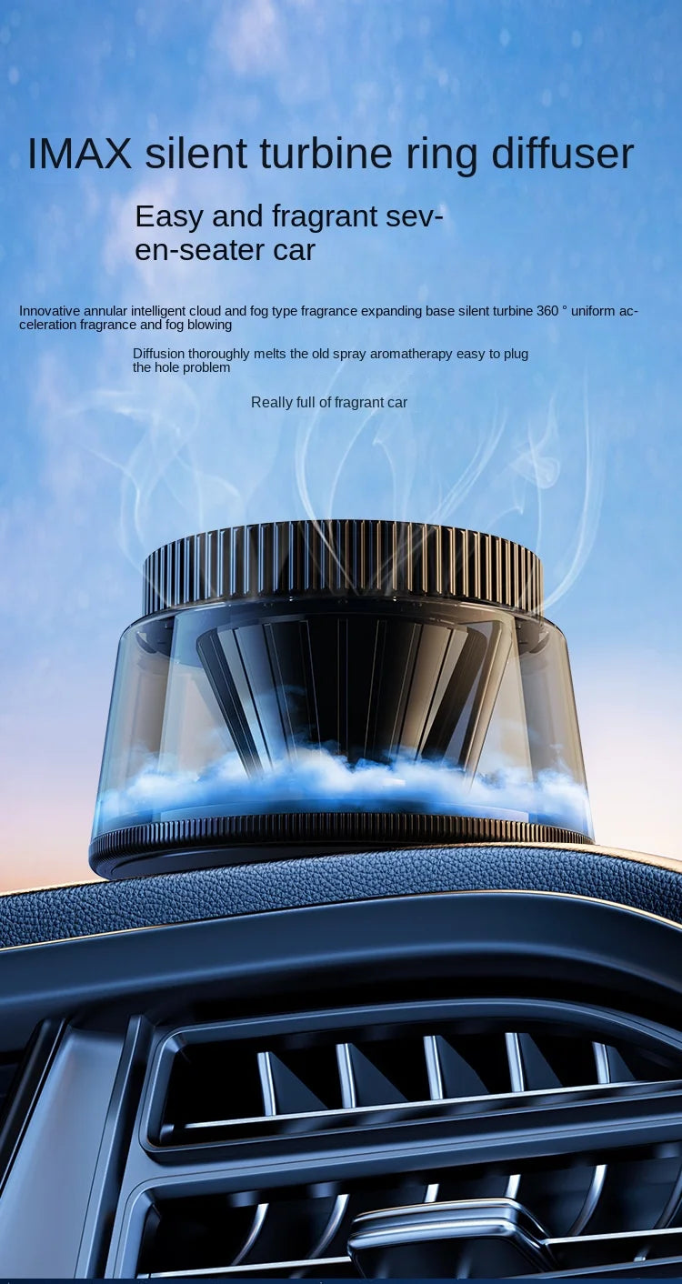 New High-end Cloud Car Solar Aromatherapy Light Luxury New Lasting Fragrance Men's Car Perfume Fog