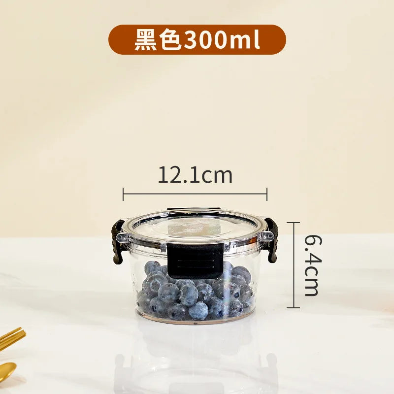 Portable Lunch Box for Kids School Microwave Transparent Bento Box with Compartments Salad Fruit Food Sealed Jar Container Box