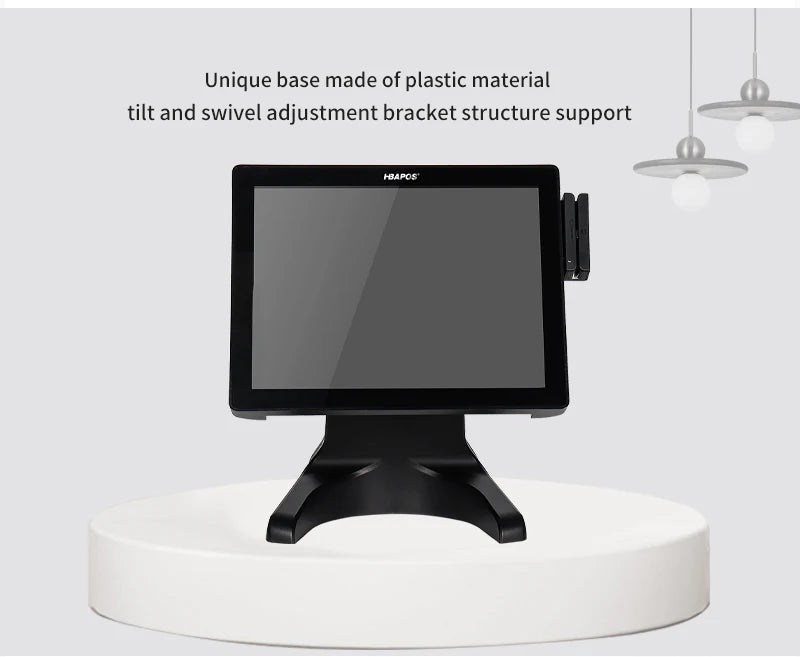 ATV&UTVHBAPOS S100 Automatic All-in-One Point of Sale System with Cash Drawer, Touch Screen Cash Register for Restaurant
