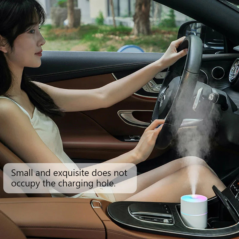 Colorful Portable Air Humidifier USB Rechargeable Wireless Home Car Mini Air Atomizer Aroma humidificador Essential Oil Diffuser