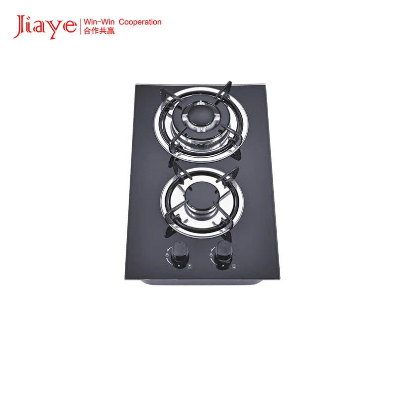 Kitchen High Quality Cooking Color Glass Panel Flippable Burner Gas Cooktops Ng/lpg Built In Gas Stovetop 2 Burners
