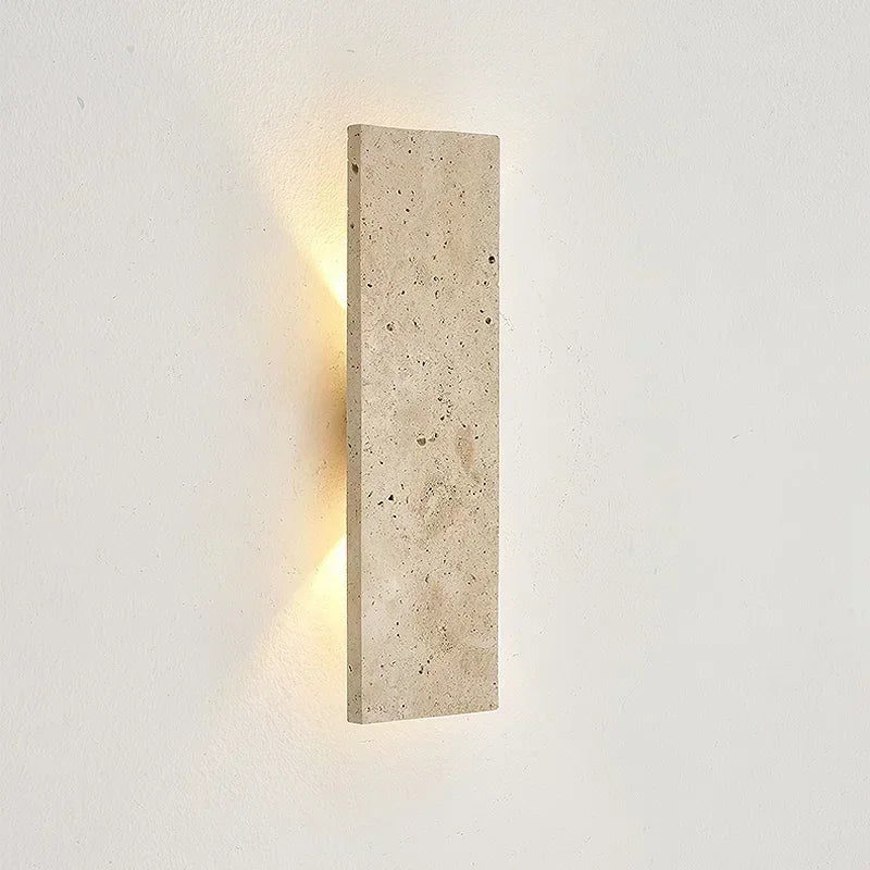 Outdoor Waterproof Wall Lamps Strip Natural Stone Wall Lights 18W LED Wall Lamp Bedroom Exterior Outdoor Lighting Fixtures